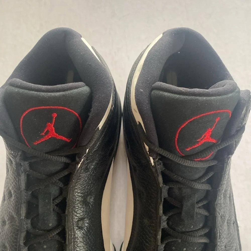 NIKE Air Jordan 13 Retro Men's Black Leather er Shoes Size 10.5